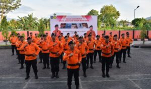 Basarnas Gorontalo, Apel siaga khusus nataru. Foto: Istimewa