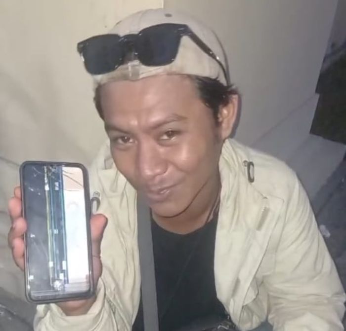 Korban yang mengalami kekerasan Ridha Yansa alias Yayan. Foto: Tangkapan layar video