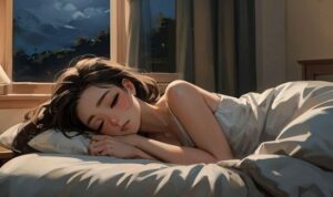Gambar ilustrasi orang tidur