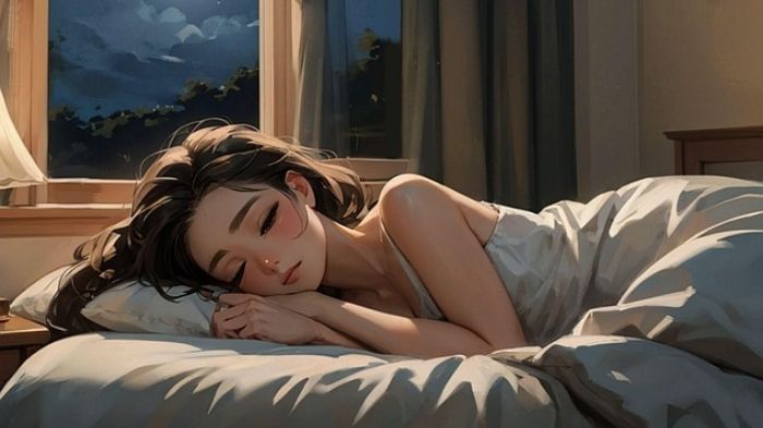 Gambar ilustrasi orang tidur