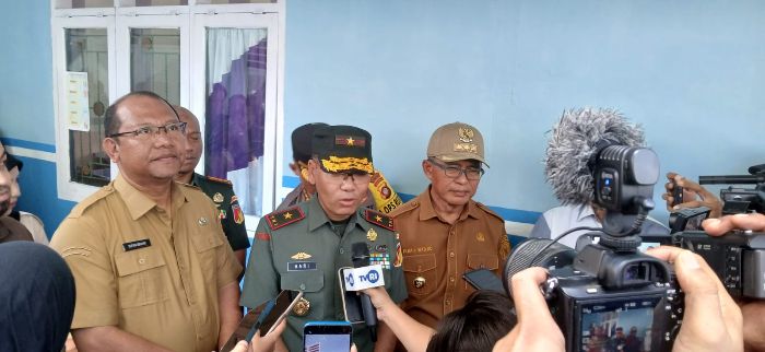 Komandan Korem 133 NWB, Brigjen TNI Hari Pahlawantoro bersama jajaran stakelholder gorontalo. Foto: Arlan