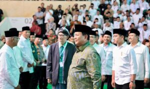 Presiden RI, Prabowo Subianto saat menghadiri acara Harla NU. Foto: Dokumen Fanpage @Prabowosubianto