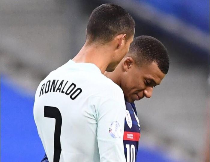Cristiano Ronaldo dan Kylian Mbappe. Foto: Dok. akun instgram Mbappe.