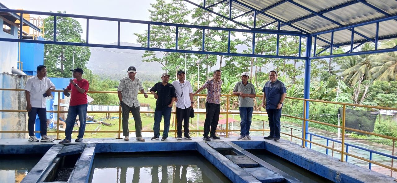 Komisi III DPRD kota Gorontalo saat melakukan kunjungan di Perumda Muara Tirta Kota Gorontalo