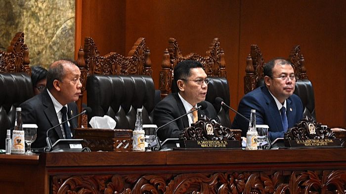 Wakil Ketua DPR RI Adies Kadir saat memimpin Rapat Paripurna di Gedung Nusantara II DPR RI, Jakarta. Foto: Parlementaria