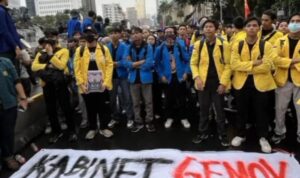 Masa aksi indonesia gelap. Foto: Tangkapan layar video instagram
