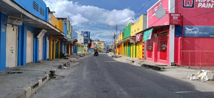 Kawasan pertokoan Kota Gorontalo. Foto: simpulindo