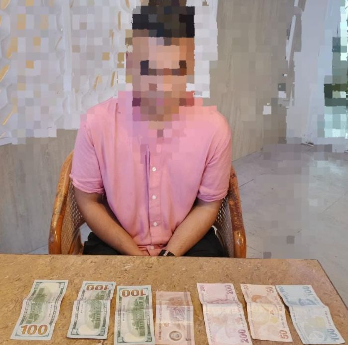 Pelaku pencurian uang WNA. Foto: Humas Polresta Gorontalo Kota