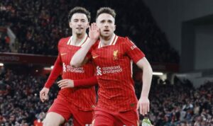 selebrasi Diego Jota. Foto: Tangkapan layar dari akun istagram @liverpoolfc