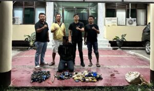 pelaku pencurian yang telah ditangakap oleh polisi. Foto: Istimewa