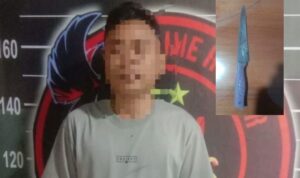 Pelaku penikaman di lapak buah. Foto: Humas Polresta Gorontalo Kota