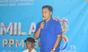 Ketua Umum Kesatuan Pelajar Mahasiswa Indonesia Pohuwato (KPMIP) Cabang Kota Gorontalo, Rusmanto Sabali