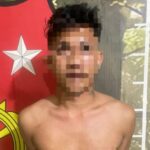Pelaku pengancaman terhadap warga. Foto: Humas Polresta Gorontalo Kota