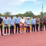 Ketua DPRD Kota Gorontalo saat mengahdiri acara pembukaan O2SN dan FLS3N. Foto: simpulindo