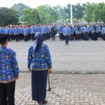 Apel Korpri Pemda Kab, Gorut yang di pimpin langsung oleh Wakil Bupati, Nurjana Hasan Yusuf. Foto: istimewa
