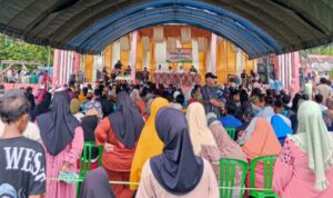 Rapat Anggota Tahunan (RAT) Koperasi Bukit Sawit Popayato (BSP), di popayato. Foto: simpulindo