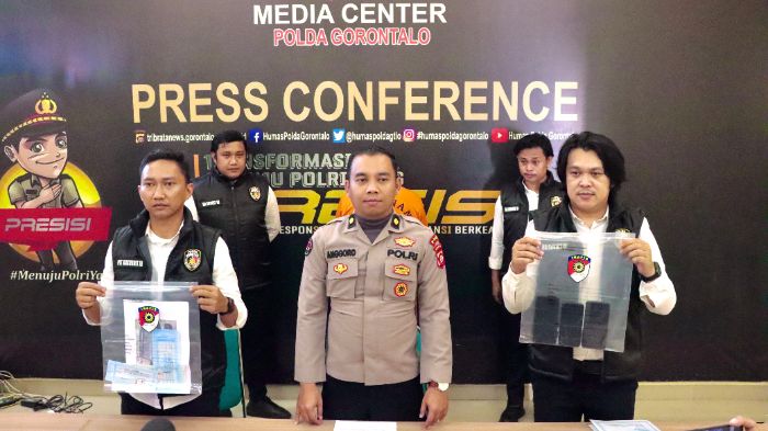 Ditreskrimum Polda Gorontalo ungkap jual beli rumah fiktif. Foto: Humas Polda Gorontalo