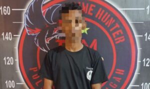 Terduga pelaku pencurian HP. Foto: Humas Polres Gorontalo Kota