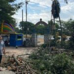 Bupati Kab. Gorut, Thariq Modanggu saat meninjau taman pontolo indah. Foto: Simpulindo
