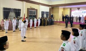 Upacara pengukuhan Paskibraka Kab. Gorontalo Utara. Foto: Adrian