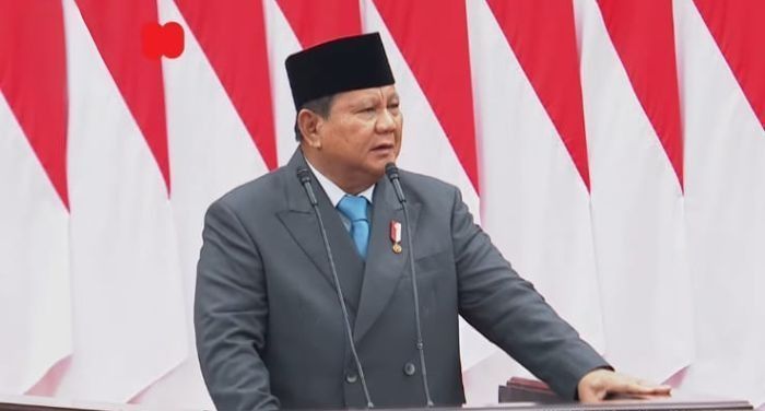 Presiden RI, Prabowo Subianto. Foto: Tangkapan layar youtube sekretariat negara