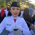 Anggota Paskibraka Gorut, Nadin Shakira Djauhari. Foto: Adrian