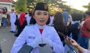 Anggota Paskibraka Gorut, Nadin Shakira Djauhari. Foto: Adrian