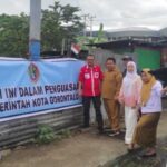 Penyegelan lahan kosong dikompleks pasar sentral kota gorontalo. Foto: Humas Pemkot