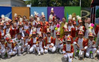 Marching band SDN 8 Kwandang. Foto: Istimewa