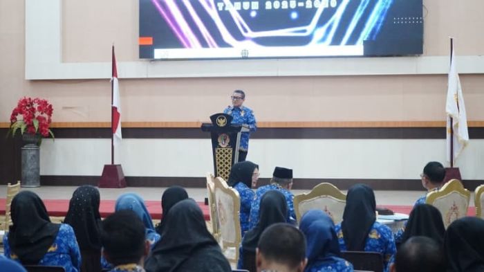 Wakil wali kota Gorontalo, Indra Gobel saat menyampaikan sambutan. Foto: Humas Pemkot