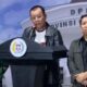 Ketua BK DPRD Provinsi Gorontalo Fikram Salilama yang didampingi oleh Wakil Ketua BK Umar Karim dan anggota BK Ekwan Ahmad. Foto: Tangkapan layar video konferensi pers