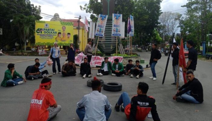 Mahasiswa Gorontalo Gelar Aksi Evaluasi Setahun Pemerintahan Prabowo-Gibran