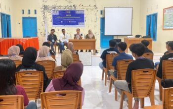 Anggota DPRD Gorontalo Utara dari Fraksi NasDem, Hendra Nurdin saat menghadiri kegiatan OPKD HPMIGU. Foto: Adrian