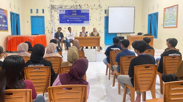 Anggota DPRD Gorontalo Utara dari Fraksi NasDem, Hendra Nurdin saat menghadiri kegiatan OPKD HPMIGU. Foto: Adrian