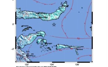Peta Guncangan. foto: tangkapan layar/aplikasi BMKG