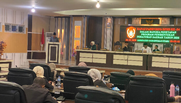 Paripurna Ke-34: Pemkab Gorut Ajukan 13 Rancangan Perda 