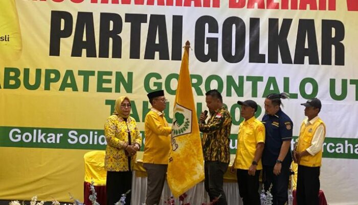 Thariq Modanggu Kembali Pimpin Golkar Gorut Lewat Aklamasi