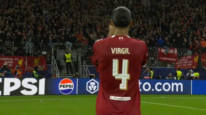 Virgil Van Dick. Foto: Tangkapan layar usai pertandingan.