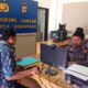 Direktur OBH Mediham saat melayangkan laporan di Polresta Gorontalo Kota. Foto: Istimewa