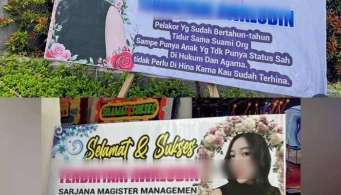 Viral, Karangan Bunga “Pelakor” Warnai Wisuda Salah Satu PTS