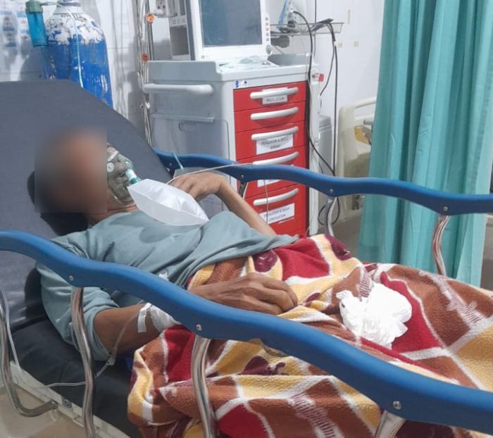 Pasien setelah mendapatkan perawatan di RS Pratama Moutong. Foto: Istimewa