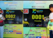 Thariq – Nurjana Ambil BIB 0001-0002, Siap Ramaikan Bercahaya Night Run