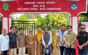 Kunjungan komisi I DPRD Kota Gorontalo di SDN 99 Kota Gorontalo. Foto: Asri