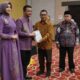 Anggota DPRD Kota Gorontalo, Susanto Liputo saat menghadiri Acara pisah sambut Kejari Kota Gorontalo. Foto: Istimewa