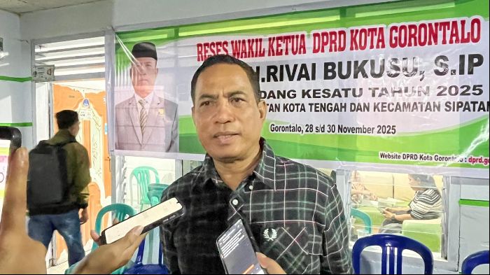 Wakil Ketua DPRD Kota Gorontalo, H. Moh. Rivai Bukusu. Foto: Asri