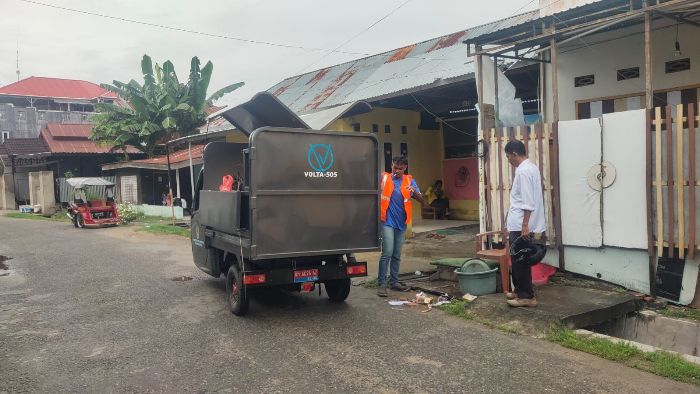 gerobak motor listrik atau getor pengangkut sampah. Foto: Dok. Humas Pemkot
