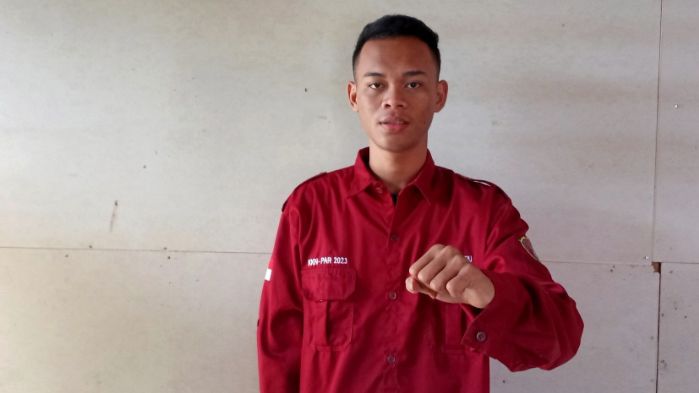 Ketua Umum Persatuan Pelajar Mahasiswa Popayato Barat–Gorontalo (PPMPB-G) Gusram Rupu. Foto: Istimewa