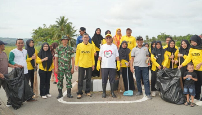 Tingkatkan Mutu Pelayanan, RSUD ZUS Gorontalo Utara Lakukan Grebek sampah