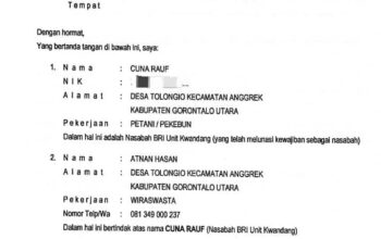 Kredit Lunas, Dokumen Tertahan di BRI Unit Kwandang, Nasabah Lapor Ke Ombudsman RI