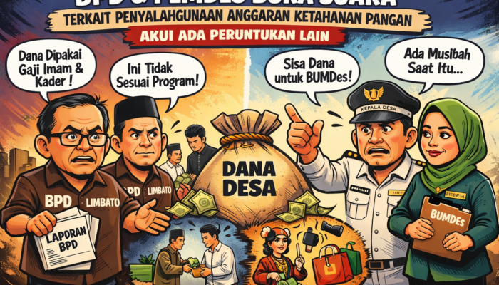 Pemdes-BPD Limbato Angkat Bicara Soal Penyalahgunaan Dana Pangan, Akui Ada Peruntukan Lain